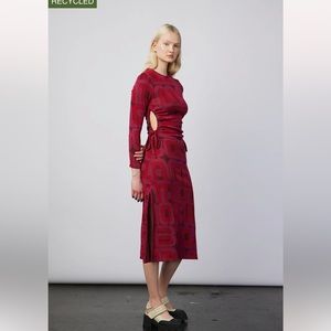 Damson Madder Jesse Boogie Cutout dress